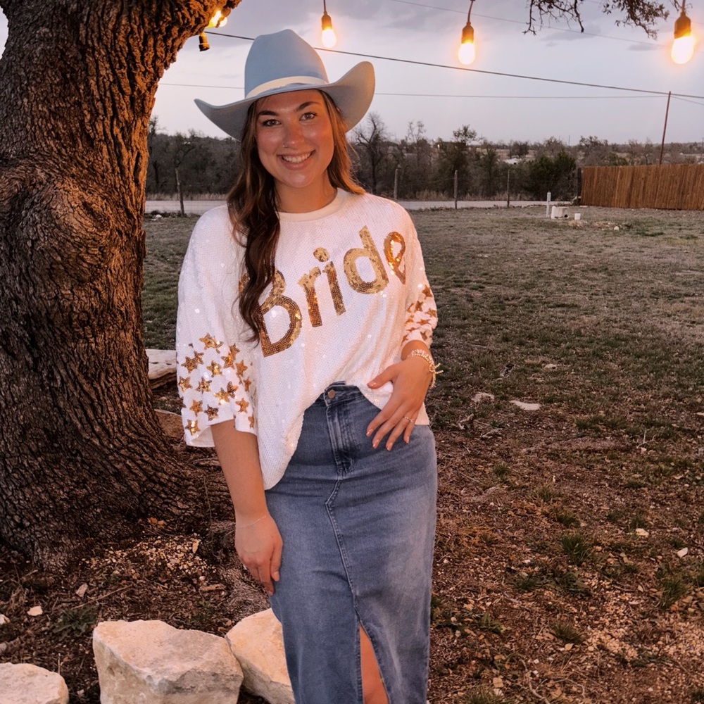 Simply Southern White and Gold Crop Top